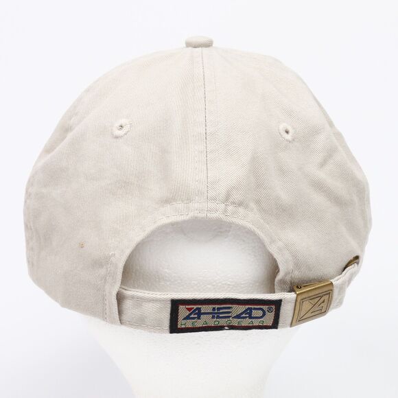 Longaberger America Embroidered Logo Packable Strapback Ball Cap Hat Beige - Picture 5 of 9